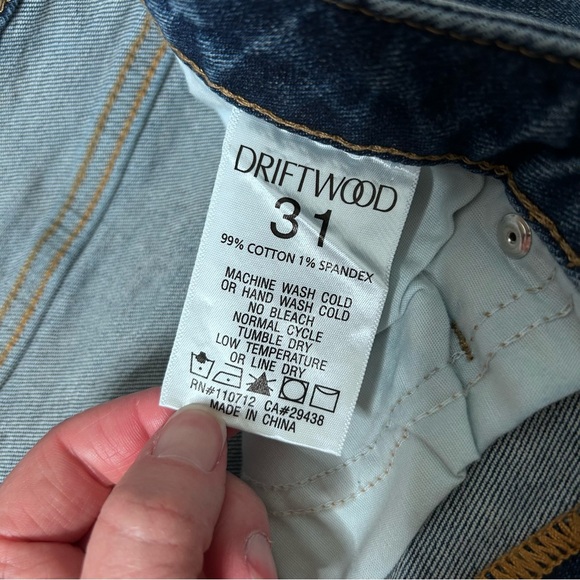 DRIFTWOOD Rhinestone Studded Blue Jeans Royce Size 31/27 Festival Sparkle - Picture 4 of 13